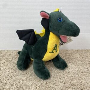 Oakland Athletics FOCO 9" Plush Green Dragon Embroidered Details NWT